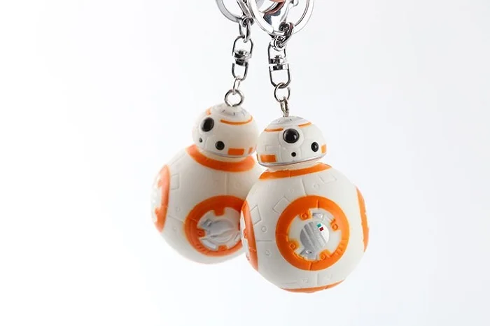 

10/Lot 2.2inch Star Wars The Force Awakens Bb8 KeyChain Droid Robot Action Figure Stormtrooper Clone Trooper Strap BB8 Key Chain