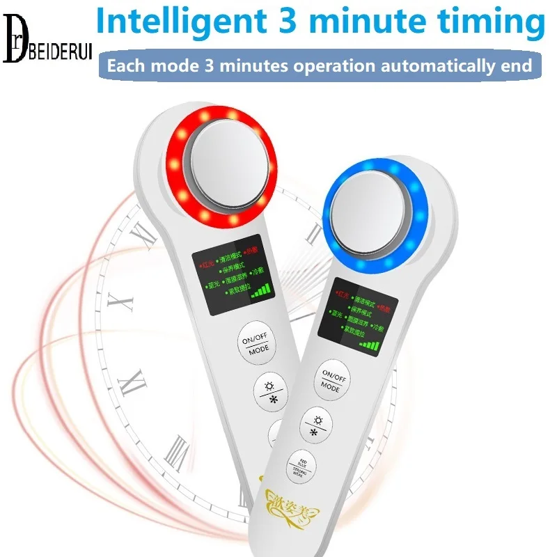 Instrumento de imporasion calor iontophoresis ultrasónicay derivación de aparatos de belleza instrumento Cosmetico для лица