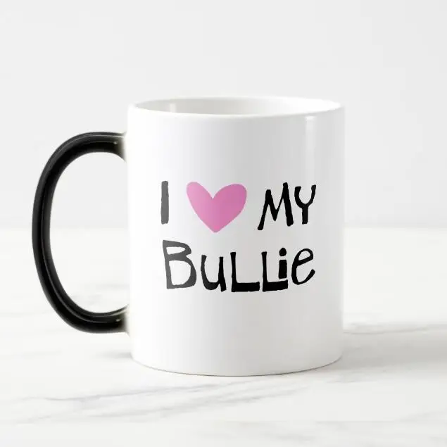 Кружка для чая Funny Bull Terrier Dog Love кружка новинка волшебная I My Bullie креативная