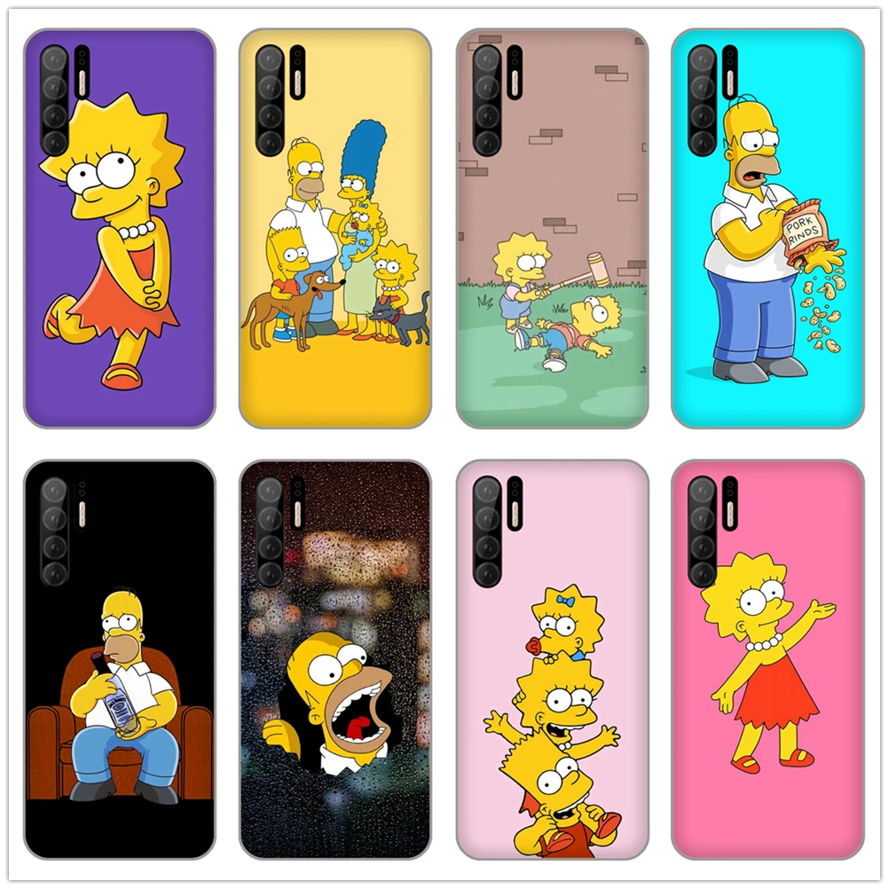 

Hot Simpsons Homer J.Simpson Fundas Soft TPU Silicone Case Cover for Huawei P10 Plus P20 P30 Pro P7 P8 Lite 2015 Honor 9 V10