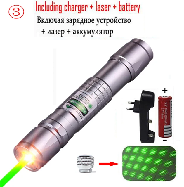 laser pointer hunting green lazer high power tactical Laser sight Pen 303 Burning laserpen Powerful laserpointer flashlight - Цвет: Зеленый