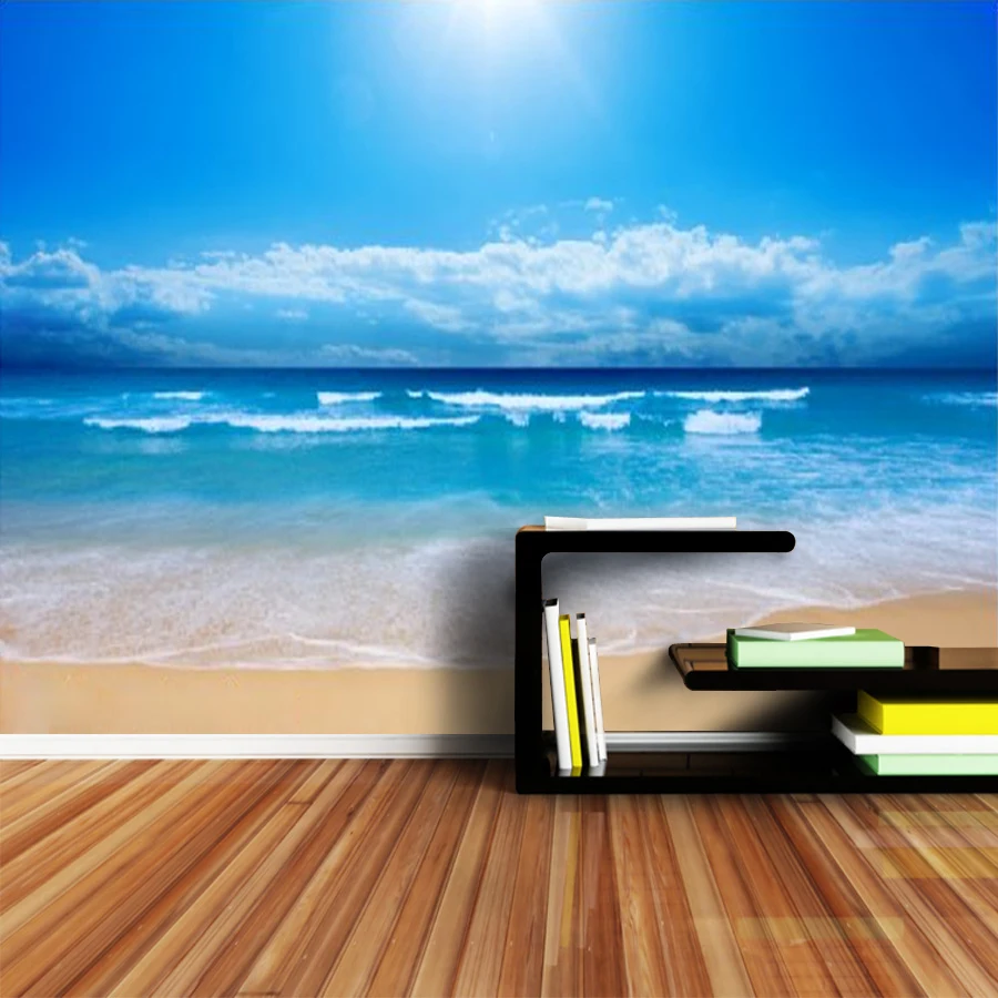 ShineHome-Large Custom 3D Picture Wallpaper Sunshine Sea Beach Wallpapers for 3 d Living Room Sofa Bedroom TV Wall Paper Art ShineHome-Large Custom 3D Picture Wallpaper Sunshine Sea Beach Wallpapers for 3 d Living Room Sofa Bedroom TV Wall Paper Art