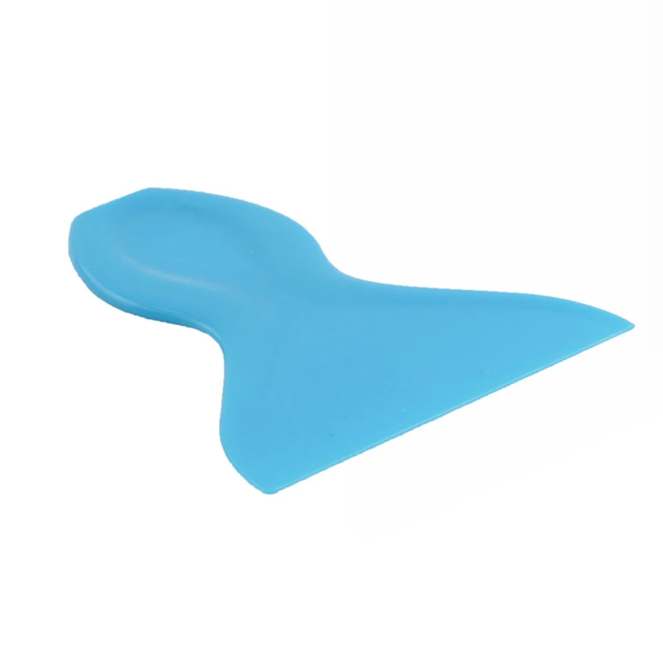 

quality little foot Car vinyl scraper Fishtail blue 7.5x6cm Car tint tool For Vinyl Wrapping MX-165 5pcs/pack