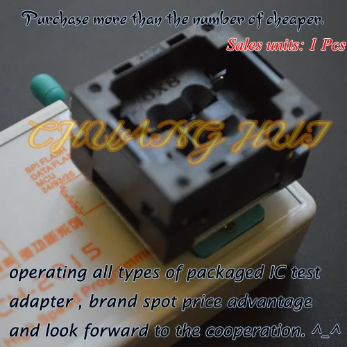 BGA24 to DIP8 Adapter TFBGA24 Programmer Adapter for SPI FLASH size=6x8mm Pin sorting=4x6 Pitch=1.0mm BGA24 to DIP8 Adapter TFBGA24 Programmer Adapter for SPI FLASH size=6x8mm Pin sorting=4x6 Pitch=1.0mm