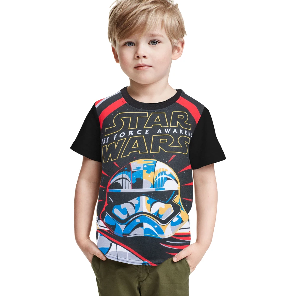 

Star War Kids T Shirt The Darth King Children T-shirt Robot Darth Vader Boys Girls Tees Tshirt Stormtrooper Toddler Baby Tops
