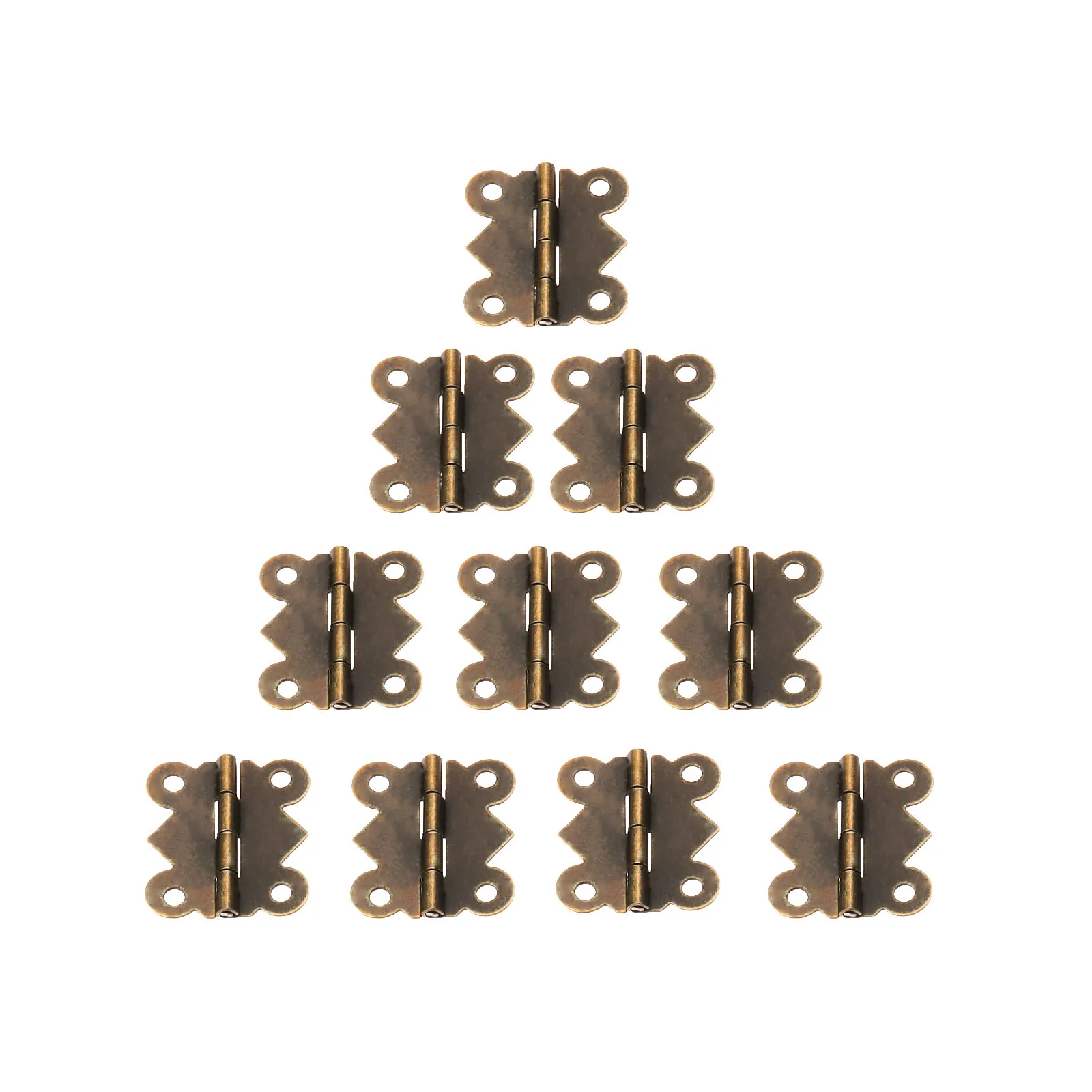 20Pcs 25x20mm Mini Butterfly Door Hinge Antique Bronze Cabinet Jewellery Box Decorative Hinges Furniture Hardware with Screws |