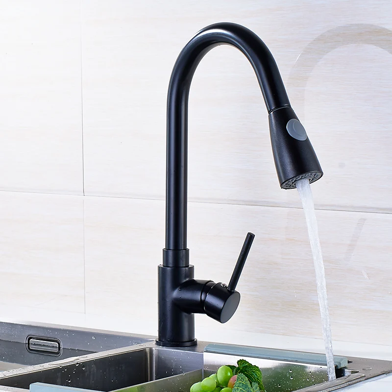 2016 pull out black kitchen faucet, Deck mounted kitchen mixer with pull out shower, Brass kitchen mixer pull out torneiras 2016 pull out black kitchen faucet, Deck mounted kitchen mixer with pull out shower, Brass kitchen mixer pull out torneiras
