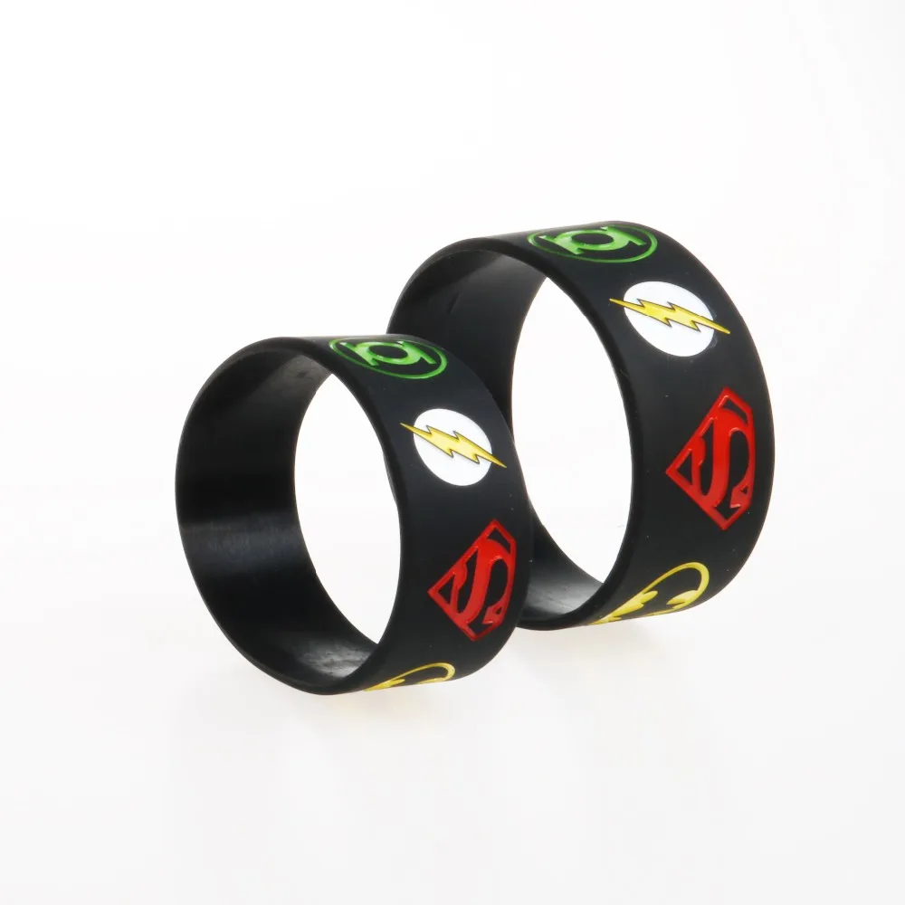 

Justice League Bracelets The Avengers Silicone Bracelets Wide Version Jerwerly Adult Kids Silicon Bileklik Trendy Wristband