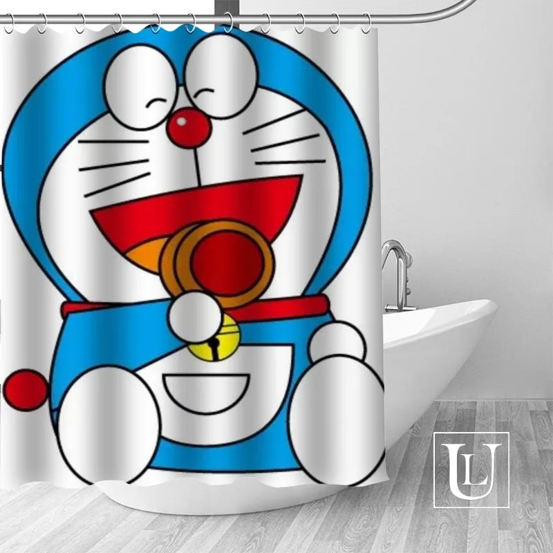 Горячее предложение Экологичные Doraemon душ Шторы пользовательские Ванная комната Шторы современный полиэстер ткань толщиной Водонепроницаемый плесени