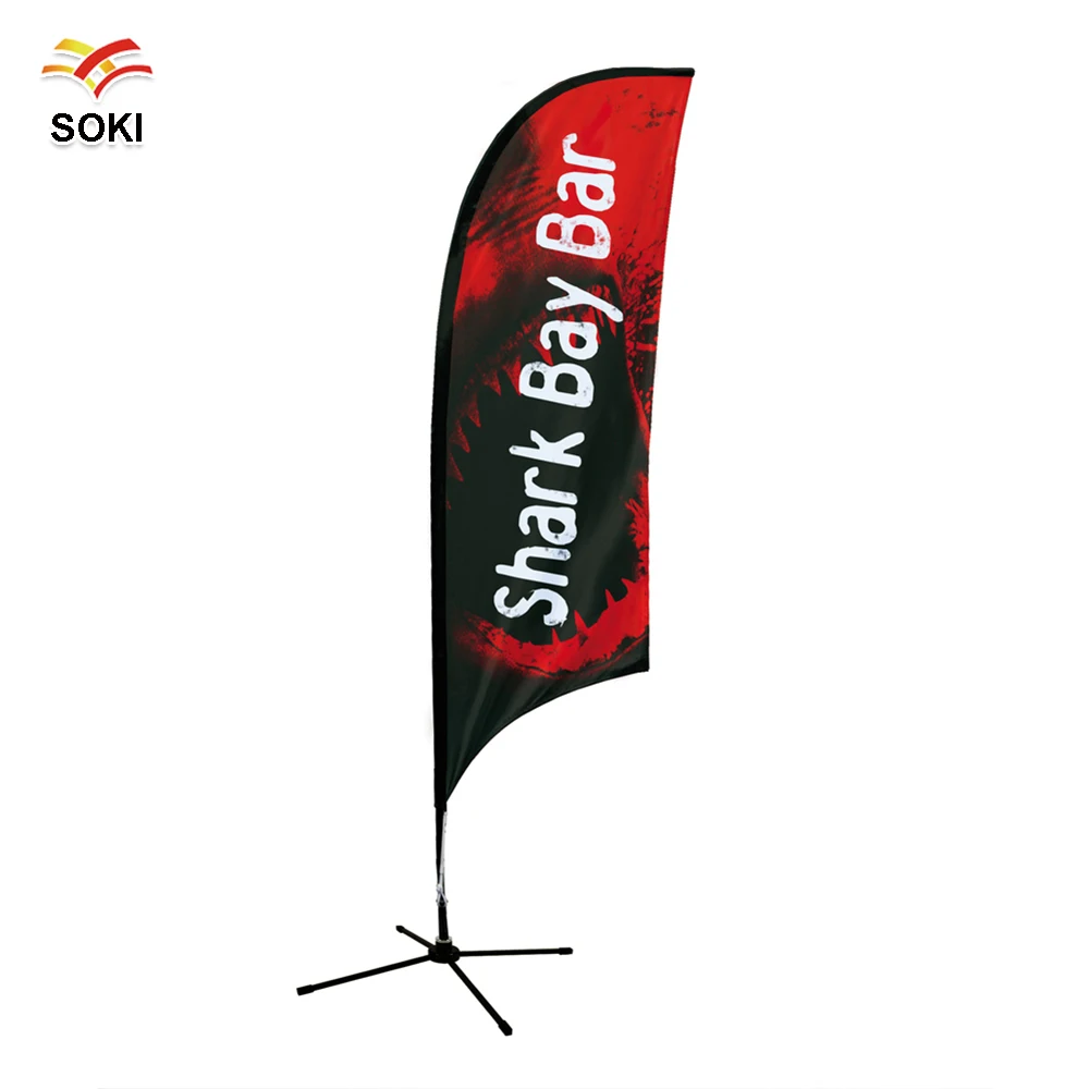 3 6m Feather Flag Flying Flag Banner Stand For Advertising Trade
