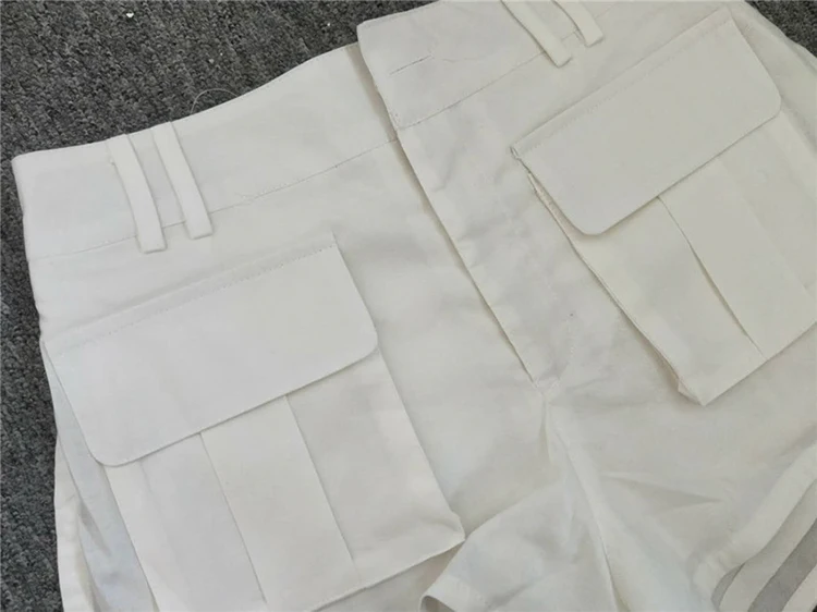 HIGH STREET новейшая мода подиум костюм набор женский короткий рукав открытая блузка рубашка шорты комплект