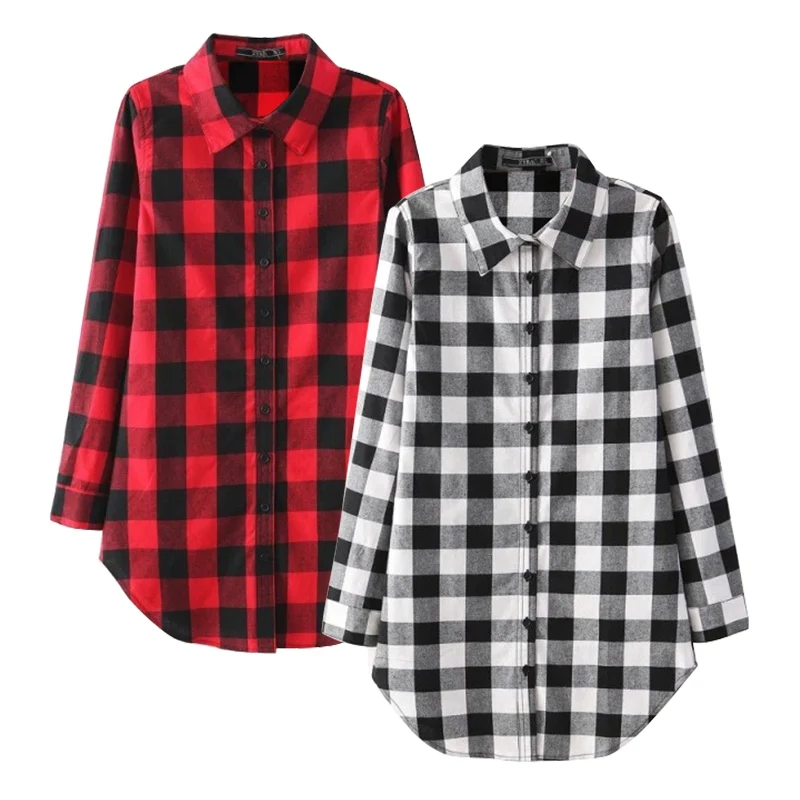 Модная женская рубашка на пуговицах с отложным воротником повседневная