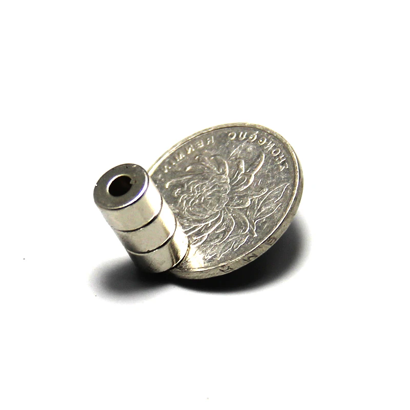 10 шт. кольцо круглый ремесло постоянный магнит мощный редкоземельный магнит NdFeB неодимовые магниты 8 мм x 5 мм отверстие 3 мм N35