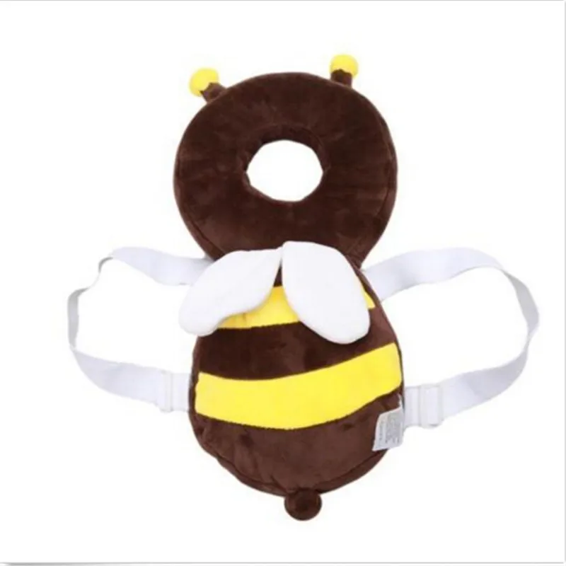 Детская подушка для защиты головы, подголовник для малышей, подушка для шеи, милые крылья для кормления, защита от падения - Цвет: bee