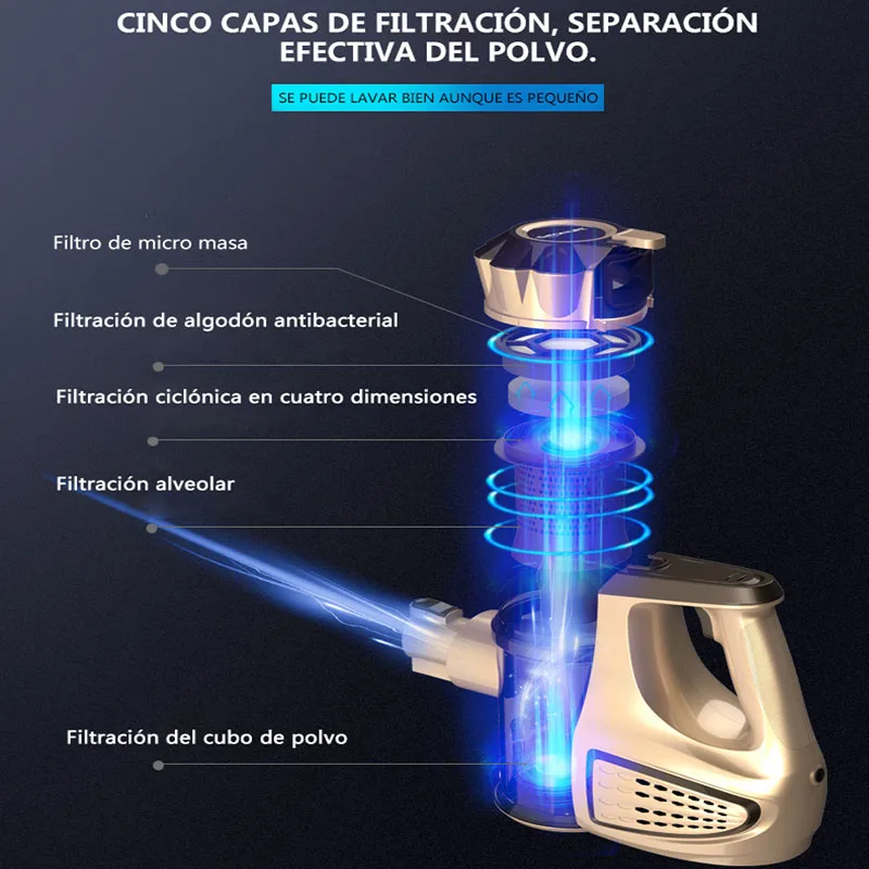 Buy TINTON LIFE VC812 Protable 2 In 1 Handheld Wireless Vacuum Cleaner Cyclone Filter 8900Pa Strong Suction Dust Collector Aspirator