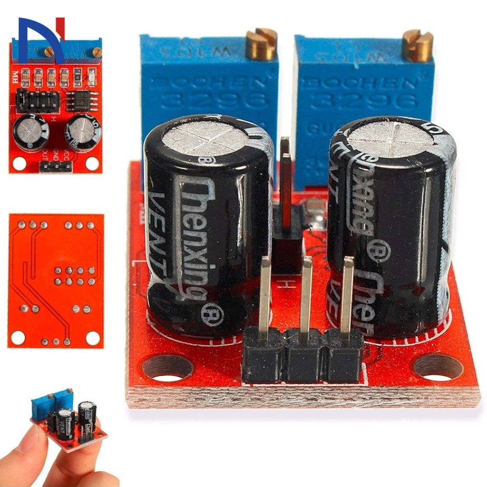 

Motor Driver NE555 Pulse Generator Frequency Duty Cycle Adjustable Module Square Rectangular Wave Stepping