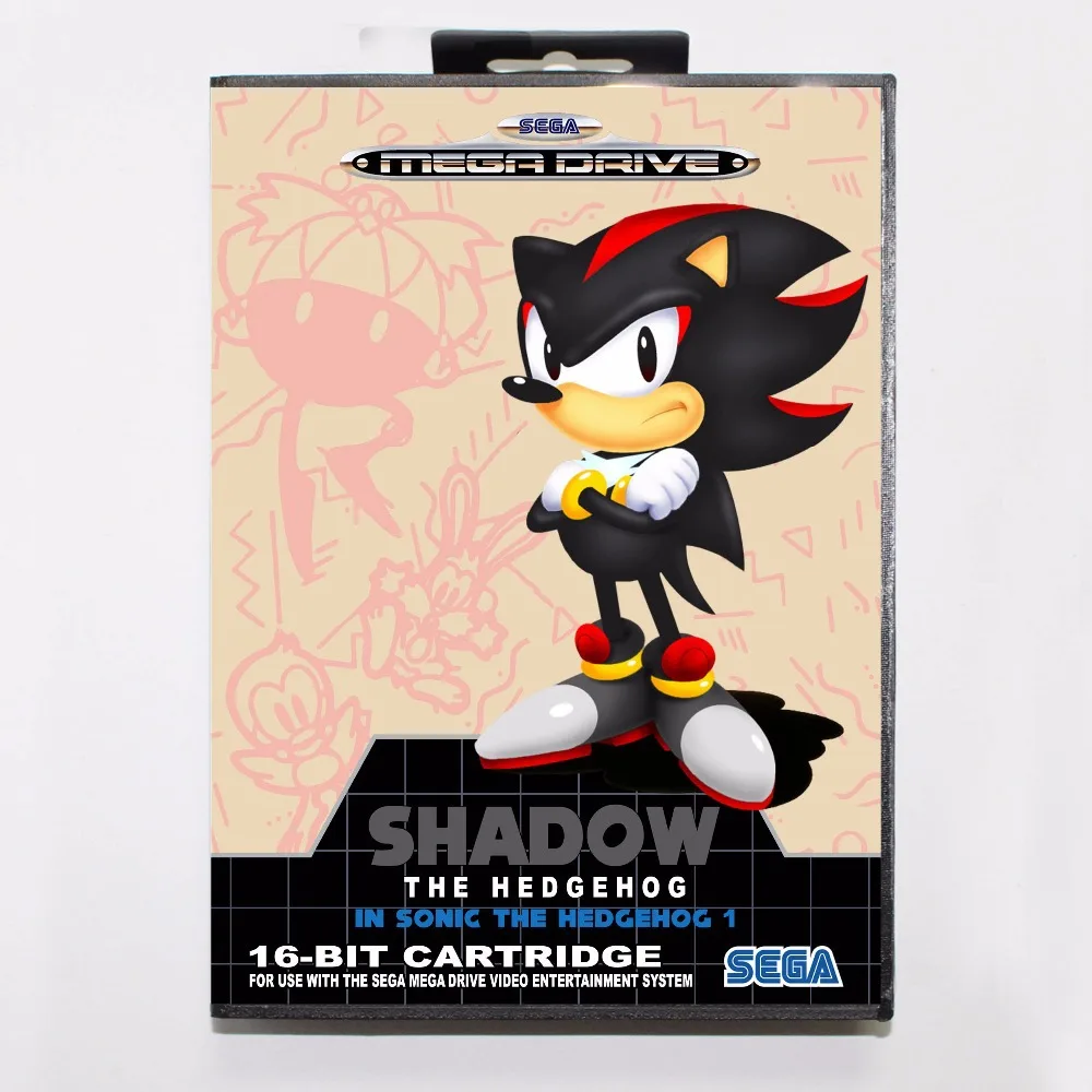 Карточка для игры Shadow In Sonic Ежик 1 16 бит MD в розничной коробке Sega Megadrive/Genesis|md game|md