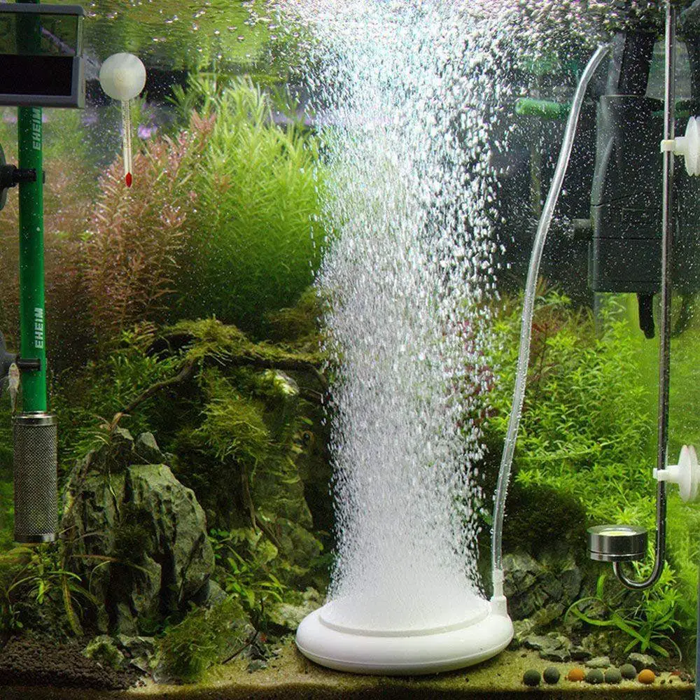 

Aquarium Air Stone Kit, Fish Tank Bubbler, Nano Furnace Flue Round Air Stone Disk Set For Hydroponics, Small Bubbles,