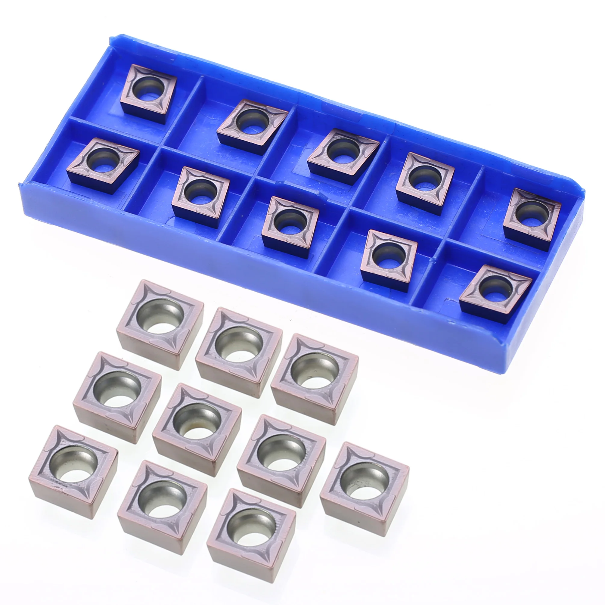 10pcs CCMT09T304 VP15TF Carbide Inserts Durable Blades For Lathe CNC Tools Milling Cutter