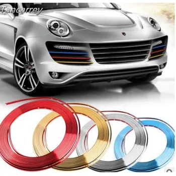 

8M/Roll Car Decor Styling Strip Wheel Hub Rim Protection Sticker for Ford Focus 2 3 Fiesta Mondeo Kuga Citroen C4 C5 C3