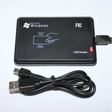 Комплект одежды из 4 предметов, новая безопасность черный USB RFID ID card Reader Бесконтактный Смарт 125 кГц EM4100 устройство для чтения карт доставить товар в кратчайшие сроки в пределах Китая на адрес