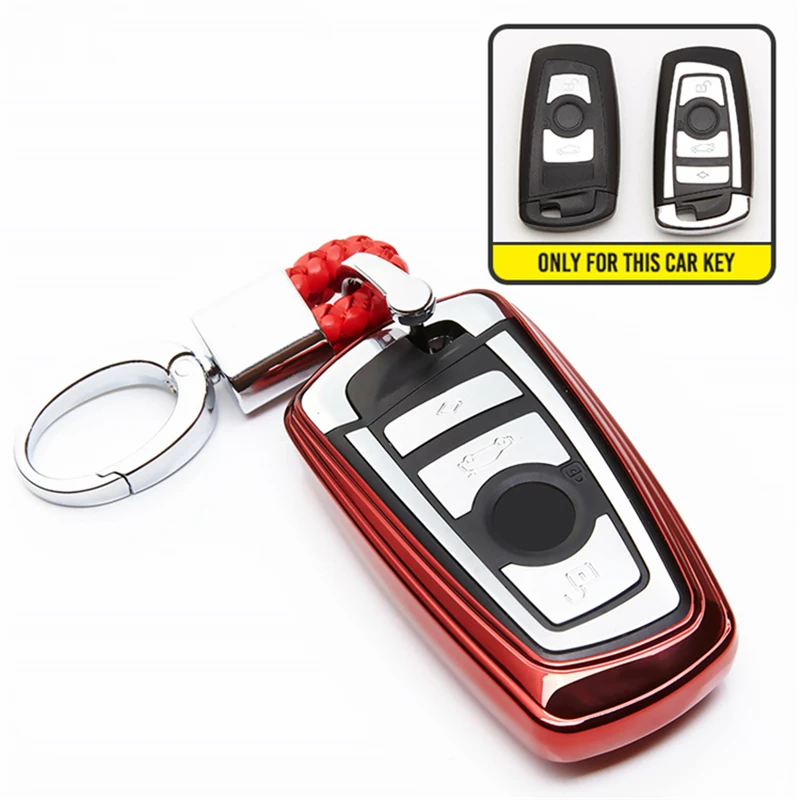 

3 Buttons Smart Remote TPU Key Case Car Styling Cover For BMW 1 3 5 6 7 Series X3 X4 Set Protective