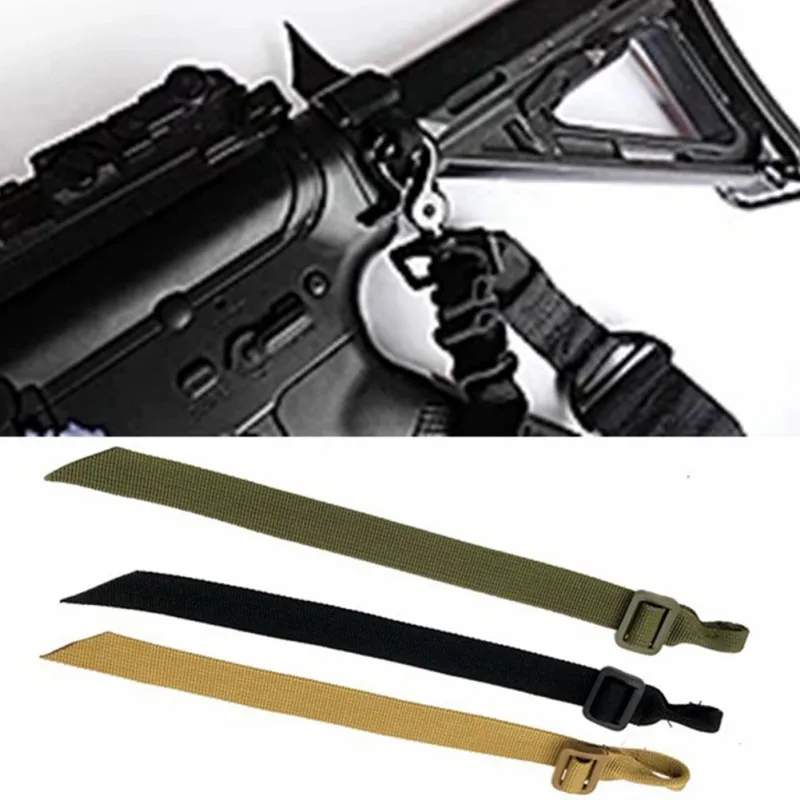 

1 Pcs Buttstock Sling Mount Strap Loop Adapter Webbing Rifle Attachment Adjustable Tactical Gun Sling Airsoft Sling