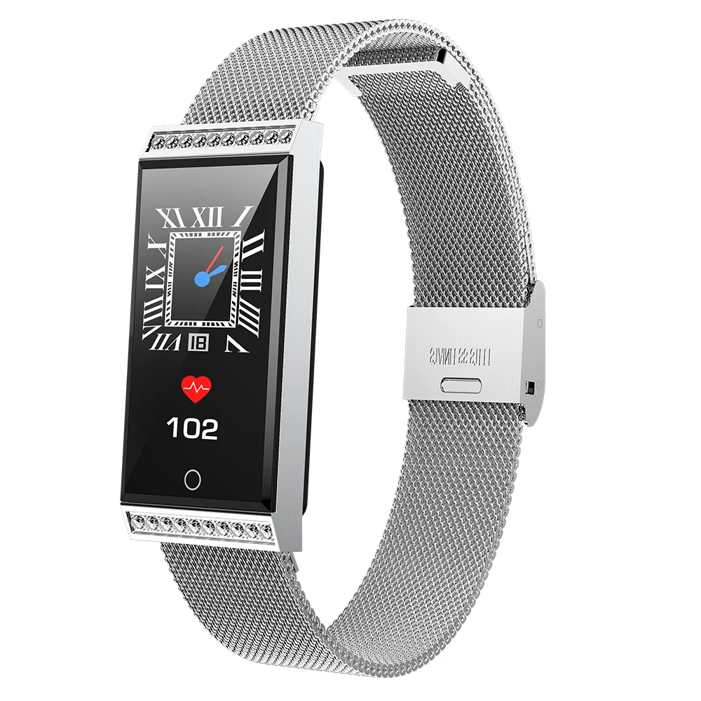 

Luxury Lover Smart Watch Lady Crystal Design Square Sport Fitness Tracker Smartwatch Women Waterproof SMS Reminder Watch