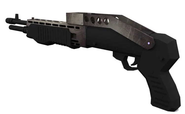 Дробовик SPAS-12 ручной работы DIY 3D бумажная модель не может запускаться