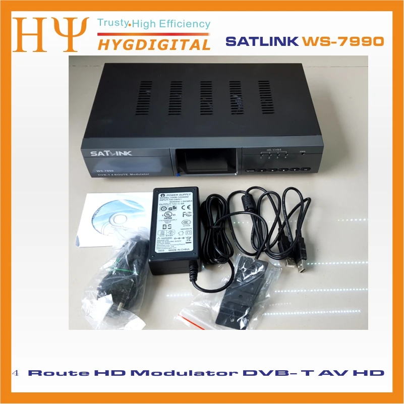 Satlink WS-7990 4 Route DVB-T модулятор AV HDMI четыре маршрутизатора DM модулятор DVB-T AV HD цифровой модулятор rf