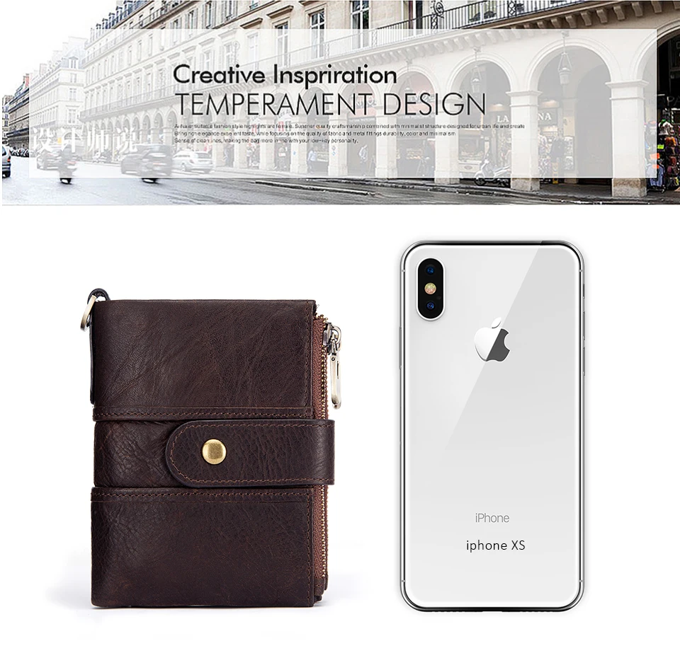 de Cavalo Louco Saco de RFID Purse