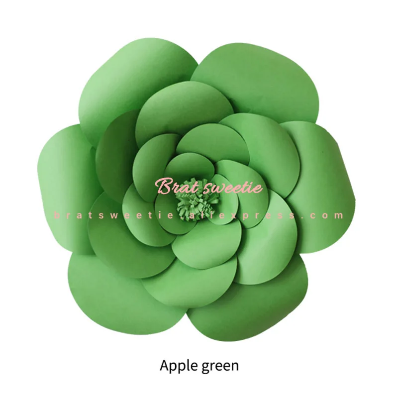 s3 apple green 20, 30 см, 40 см, искусственные цветы, бумажные помпоны, искусственные цветы, сделай сам, детский душ, день рождения, вечеринка, свадебное украшение, фон, декор стен - Цвет: s3 apple green