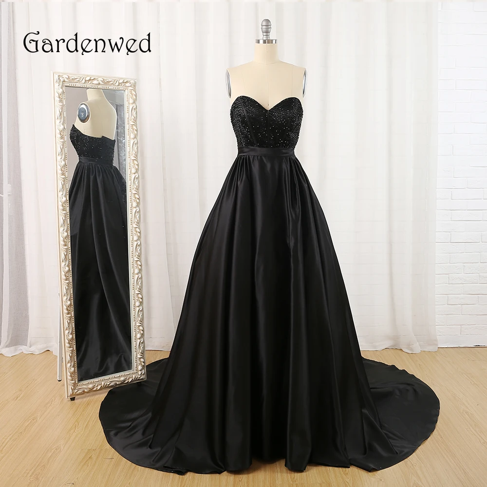 Женское Элегантное Длинное платье вечернее черное Новое поступление реальные