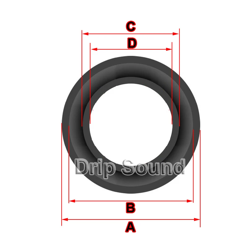 2 шт 4," дюймовый динамик резиновый край сабвуфер объемный круг НЧ-динамик запасные части