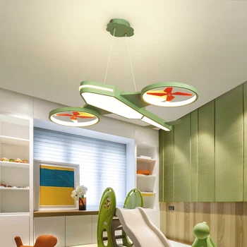 

Verllas Modern led chandeliers light kids blue baby home lights for bedroom Airplane children room AC85-265V chandelier lamp
