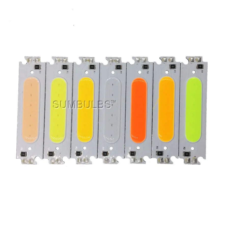 60x15MM DC 12V 2W COB LED ���� Ĩ, ȭ��Ʈ ���ο� ������ �׸� ���� ���� ���� LED ��Ʈ���� ���� DIY ���� 6CM, 10 ��