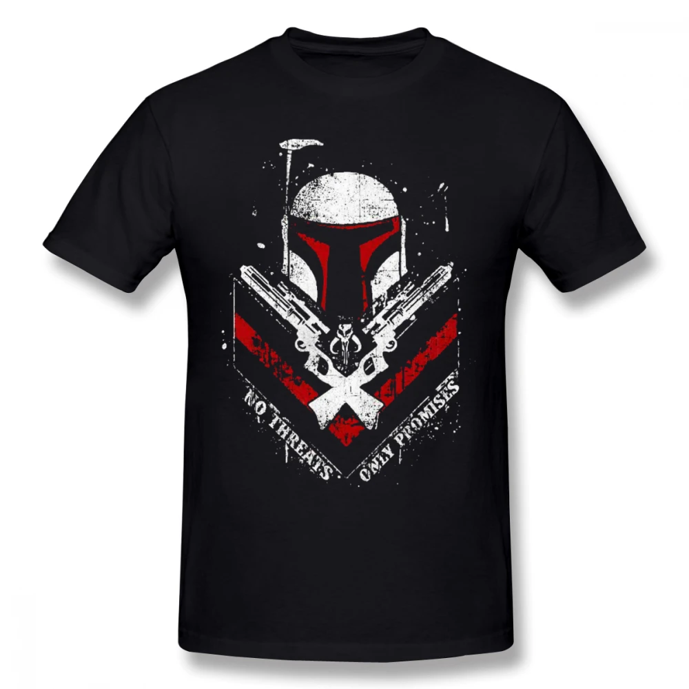 Мужская хлопковая футболка с принтом Звездные войны Boba Fett большие размеры 4XL 5XL 6XL