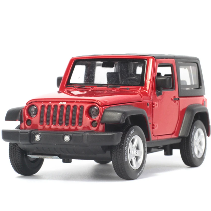 

1:32 SUV Wrangler Toy Vehicles Model Alloy Pull Back Children Toys Genuine License Collection Gift Off-Road Car Gift Simulation