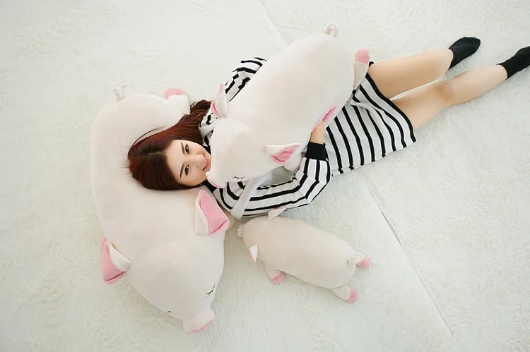 3D супер каваи свинья подушка кукла игрушки сон кровать подушка сиденья автомобиля спальня дома декоративные подушки с изображением животных подарки