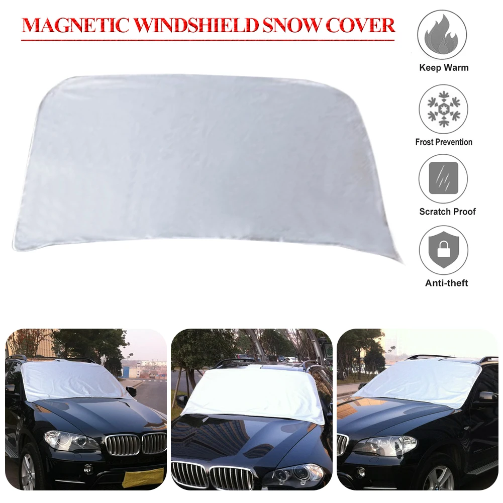 Car 210D Oxford Covers Windscreen Magnetic Cover Heat Sun Shade Anti Snow Frost Ice Sun Shield Dust Protector Winter Summer Car 210D Oxford Covers Windscreen Magnetic Cover Heat Sun Shade Anti Snow Frost Ice Sun Shield Dust Protector Winter Summer