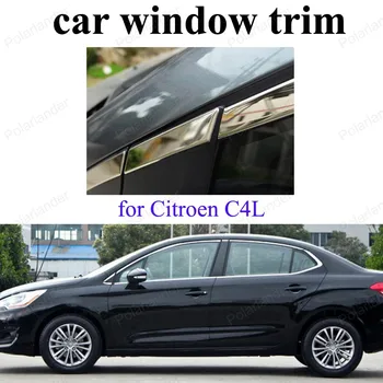 

car-styling Window Trim Car Cover For C-itroen C4L Car Accessories Stainless Steel
