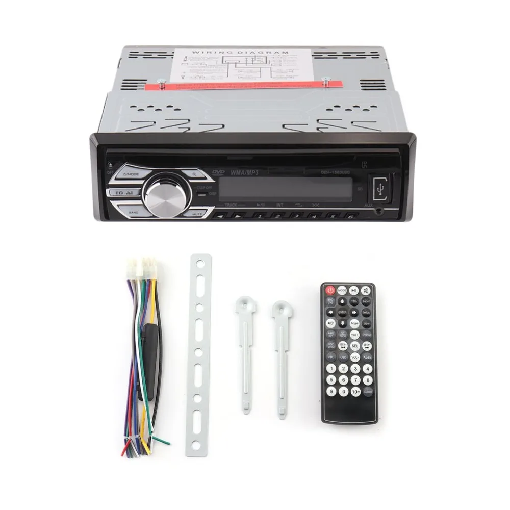 

Portable Car DVD Player Compact Automobile Stereo Music Player Universal Vehicle FM Radio Durable Car Accessories