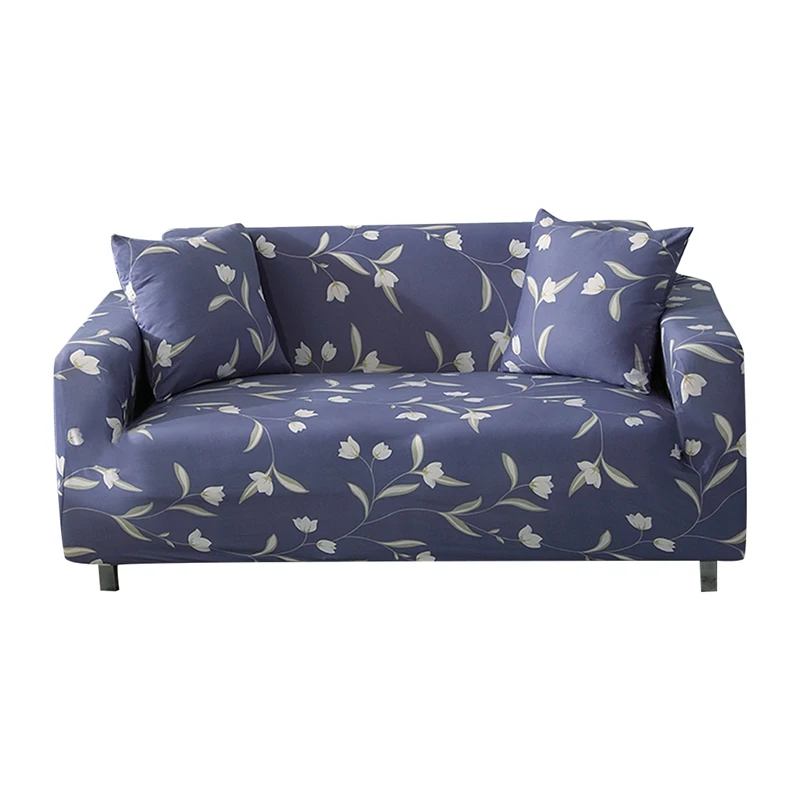 Секционные чехлы для диванов для гостиной, эластичные чехлы для диванов, чехлы для диванов в форме L, чехлы для диванов, чехлы для диванов из спандекса, чехлы для диванов - Цвет: Dark Blue-Gray