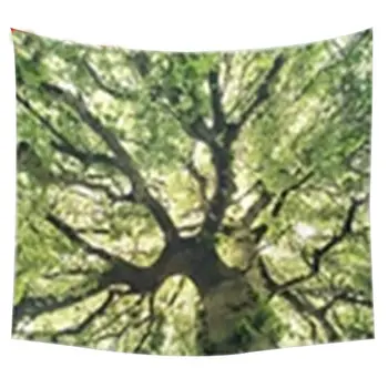 

150x130cm Tapestry Home Decorative Cotton Green Big tree prints Pattern Beach Towel Fashion Sofa Wall Decor