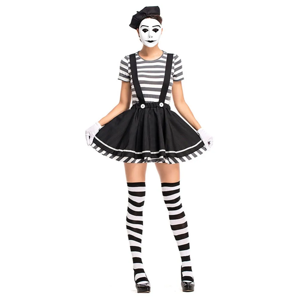 

Halloween French Burlesque Funny Clown Costume For Women Cosplay Costume