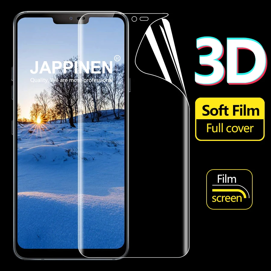 Jappinen 2 шт. пленка из мягкого ТПУ 3D полное покрытие Экран Защитная для LG G7 один X5 ThinQ