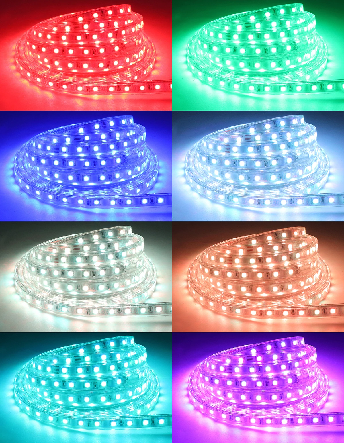 Levou a Fita à Prova Decoração de Casa App e Controle Remoto Strip v Controle 1 Smd5050 2 d' Água Tira Conduzida Luz Fita Rgb Led 220 2 Tiras de LED