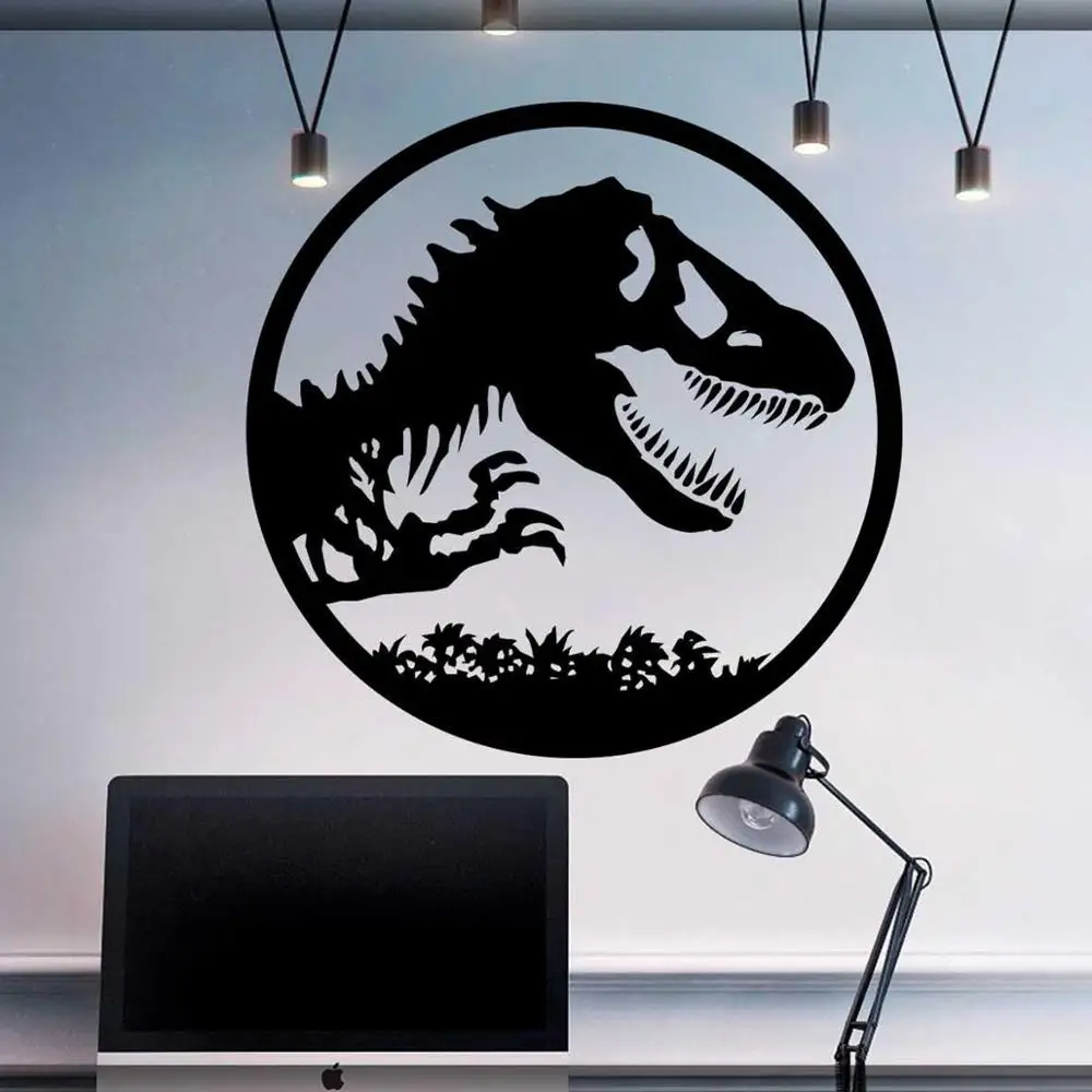 Jurassic Park logo wall decal Jurassic world art sticker Tyrannosaurus