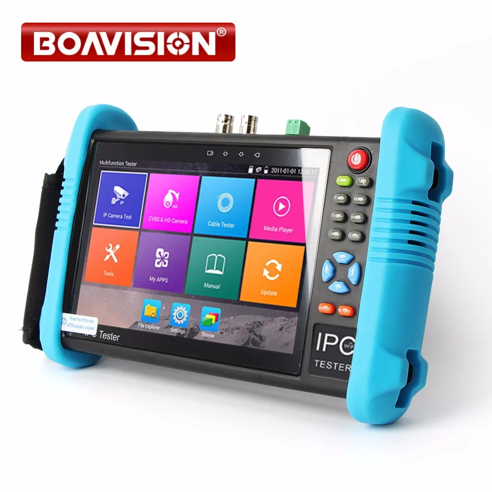 

New 7 Inch Handheld IPC AHD TVI CVI CCTV Tester IPC9800 Plus With H.265/H.264, 4K Video Display Multi Functional ONVIF