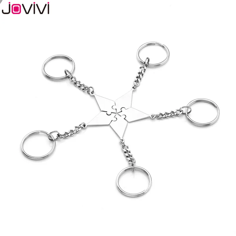 Брелок Jovivi из нержавеющей стали 5/6 шт. брелок для ключей Best Friends BFF друзей